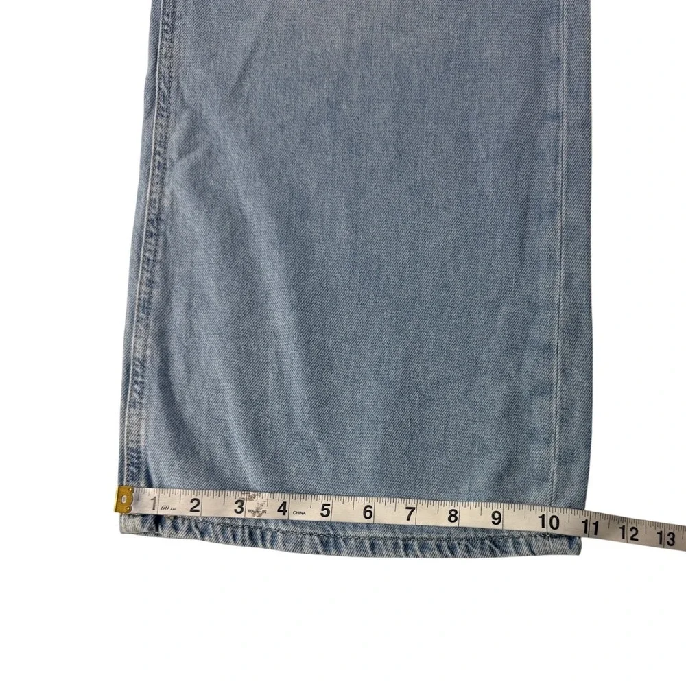 Aeropostale High Rise Wide Leg Jeans Medium Wash Blue Denim Womens 10 156921 NEW